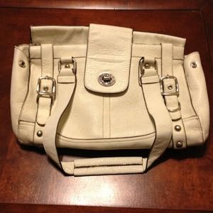 White leather hand bag. Prices are negotiable