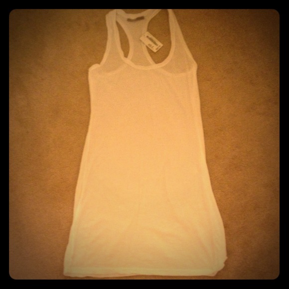 South Moon Under White Racer Back T-Shirt Tunic