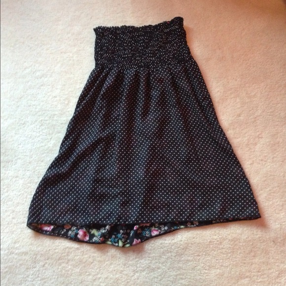 Polka Dot and Floral Reversible Cover Up