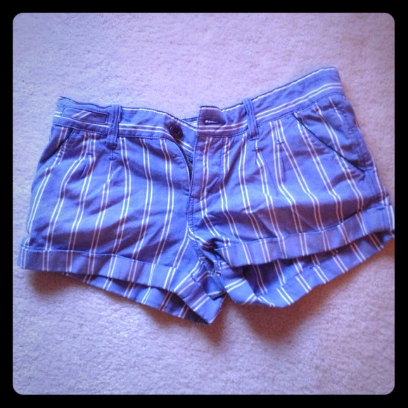 Victoria's Secret Blue Striped Shorts