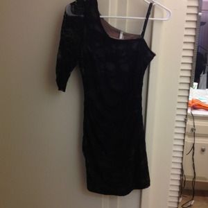 Black lace dress