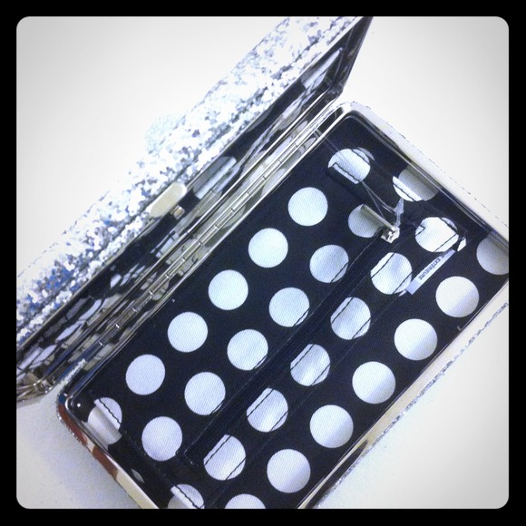 Clutches & Wallets - Silver Sparkly Clutch/Wallet!!