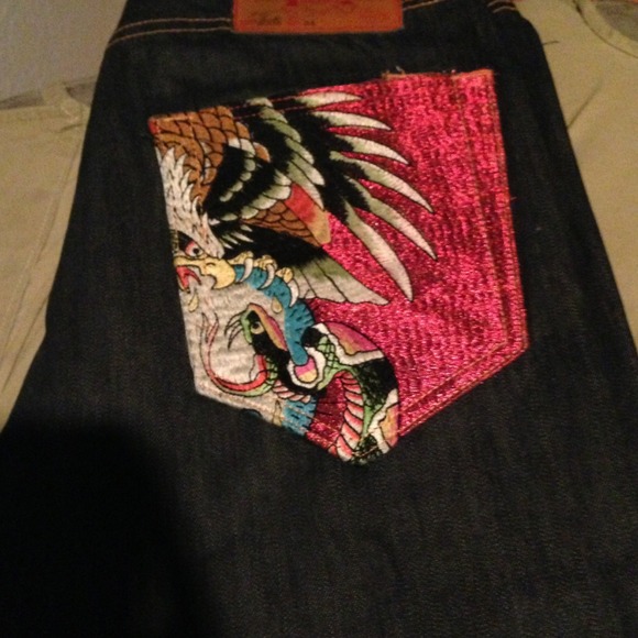 Ed Hardy men's jeans.
