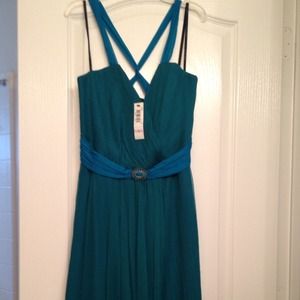 Laundry by Shelli Segal Teal cocktail dress