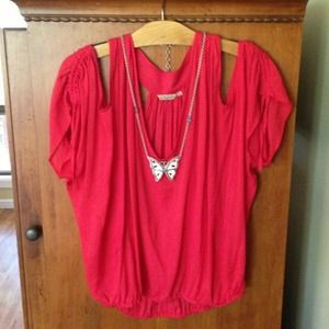 Khush super soft cut out red top!
