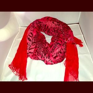 ****BUNDLED FOR PDIDIT****Red animal print scarf