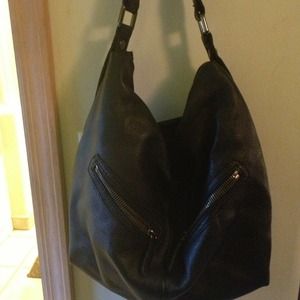 LP by Linea Pelle Black Leather Handbag
