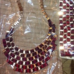 Red Necklace Set