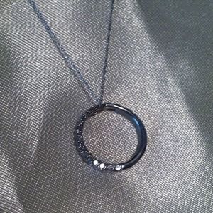 Diamond circle necklace