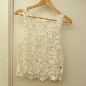 Crochet lace top