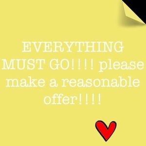 Everything must go!!!!!