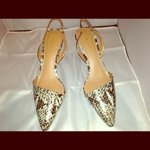 RESERVED- Snake print new heels 9.5