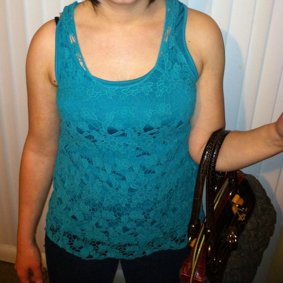 Jade green tank top