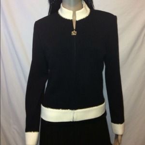 ***SOLD***ST. JOHN COLLECTION BLACK JACKET