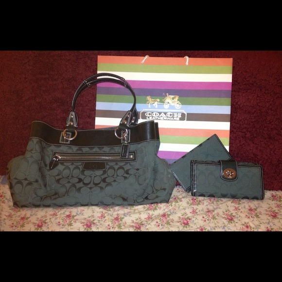 •Reduced• Authentic Coach Purse N wallet(c notes)