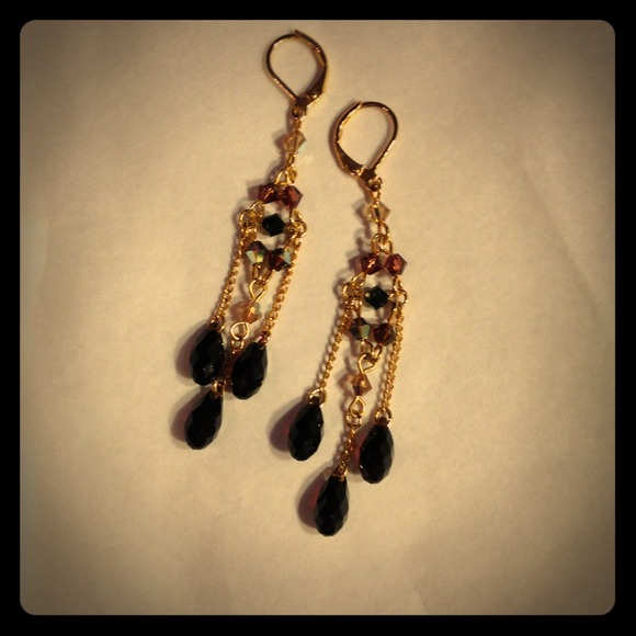 14K Gold chandelier earrings (from Nordstrom)