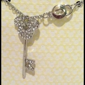Diamond mickey necklace, brand new!