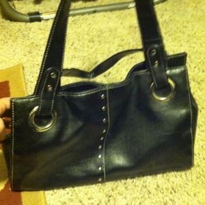 Black purse with wallet