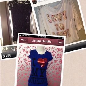 Black top, love top, boyfriend top