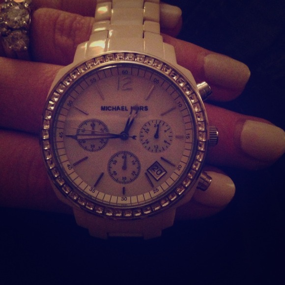 White Michael Kors watch