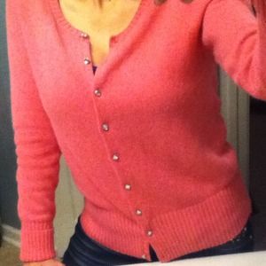 Pink Cardigan Sweater