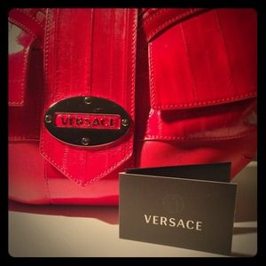 Fire red VERSACE bag