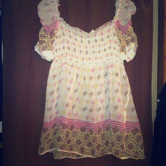 Sheer baby doll top