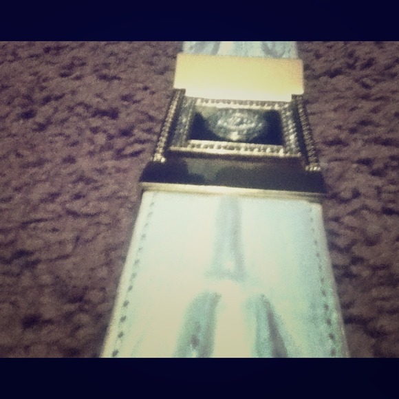 📍On Hold 📍 Mens Home made leather white gold