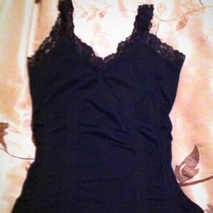 Women's lacy tank top and mens armani top