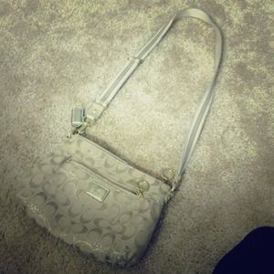 Poppy coach tan satchel