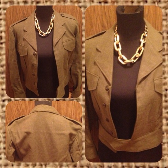 Green wool jacket