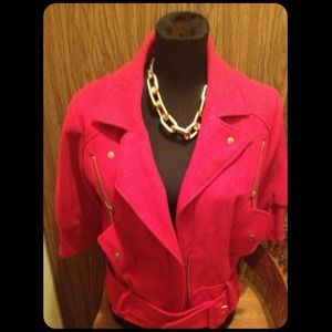 Red 3/4 sleeve Arden B jacket