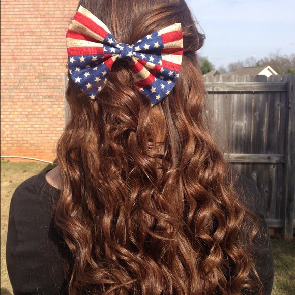Merica big hair bow