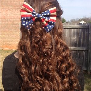 Merica big hair bow