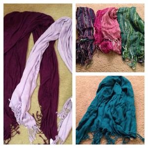 Bundle of 6 scarves