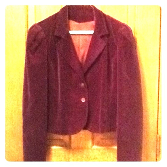 Christian Dior Purple Velvet Blazer Size 8