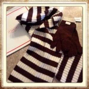 Coach Scarf & Gloves