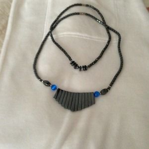 BUNDLE. TWO HEMATITE NECKLACES