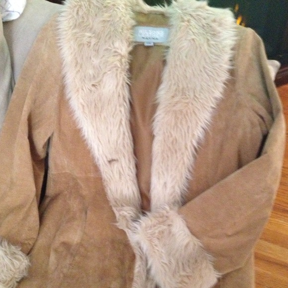 Suede, long jacket