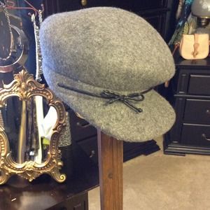 Grey wool hat