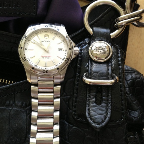Bundle! Movado watch & coach purse main image 4