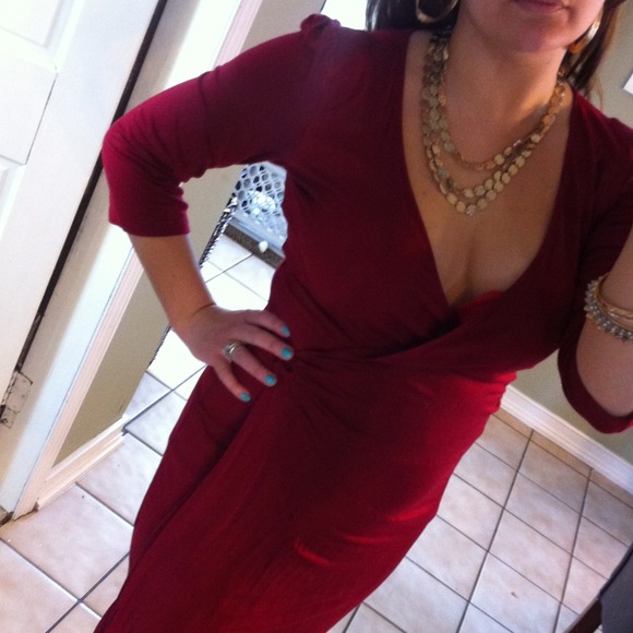 Cherry red dress; express sz small