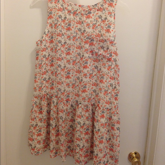 Cute floral drop-waist dress
