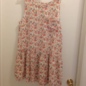 Cute floral drop-waist dress