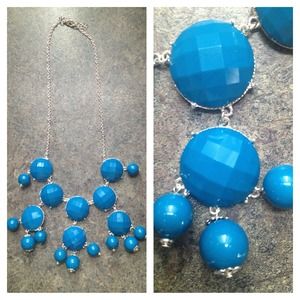 Blue bubble necklace