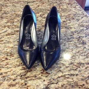 Black heels from Italy