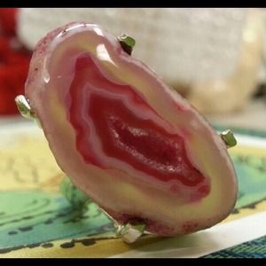 .925 Sterling Silver Geode Drusy Druzy Agate