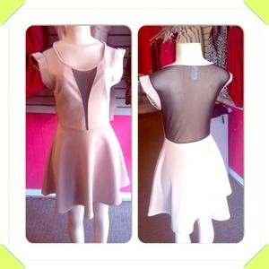 Sheer panel dress brand new!
