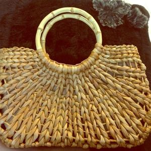 NEW wicker basket purse