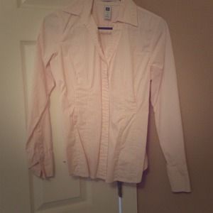 Pink and White Striped Oxford Shirt
